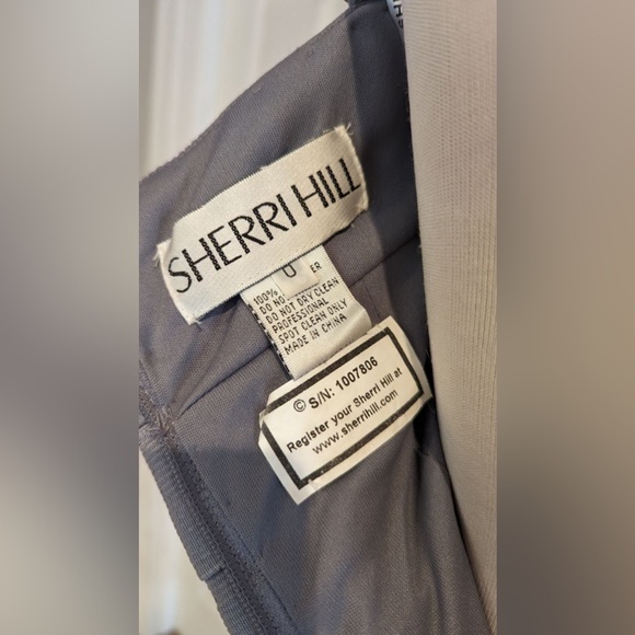 Like new Sherri Hill size O bandage cocktail with beading - Picture 4 of 4